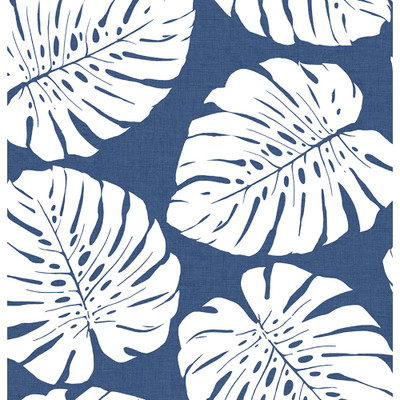 Harry & Grace Monstera Leaf - Blue