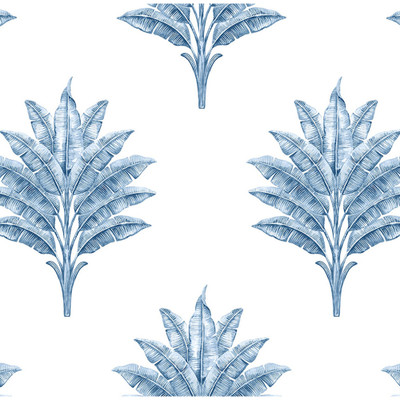 Harry & Grace Sea Breeze Palm - Coastal Blue