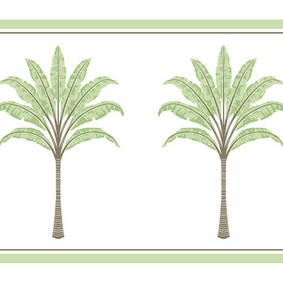Harry & Grace Montgomery Palm Border - Green Tea
