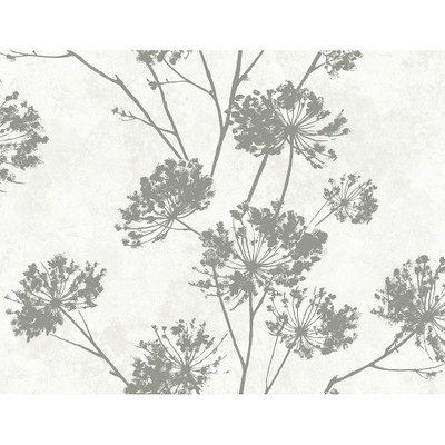 Harry & Grace Dandelion Floral - Metallic Silver