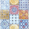 NextWall Colorful Moroccan Tile - Multicolored