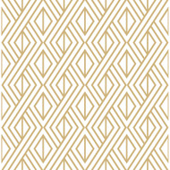 NextWall Gold Diamond Geometric - Metallic Gold