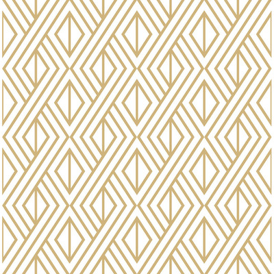 NextWall Gold Diamond Geometric - Metallic Gold