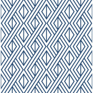 NextWall Navy Diamond Geometric - Navy & White