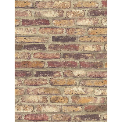 NextWall Faux Rustic Red Brick - Rustic Red
