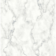 NextWall Faux Marble - Gray & Metallic Silver