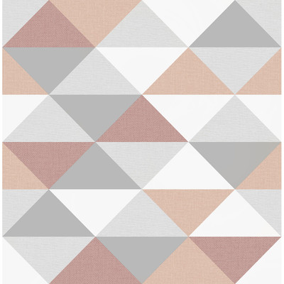 NextWall Mod Triangles - Pink & Metallic Silver