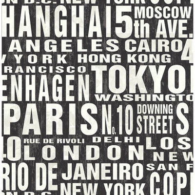 NextWall Around the World - Black & White