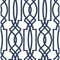 NextWall Navy Deco Lattice - Navy & White