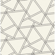 NextWall Railroad Geometric - Pearl Shimmer & Ebony