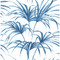 NextWall Tropical Palm Leaf - Coastal Blue