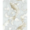 NextWall Koi Fish - Metallic Champagne & Gray