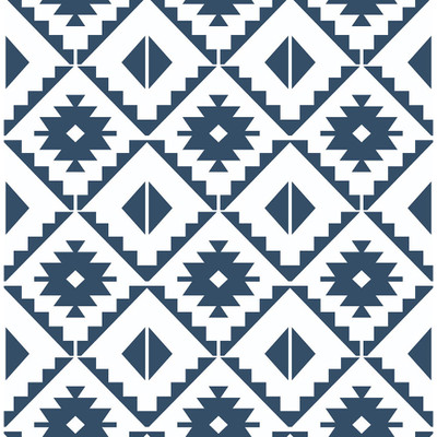 NextWall Southwest Tile - Navy Blue