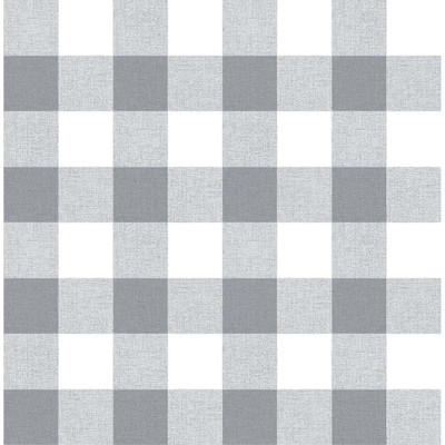 NextWall Picnic Plaid - Gray & White
