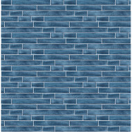 NextWall Brushed Metal Tile - Denim Blue