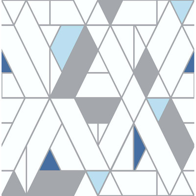 NextWall Kaleidoscope - Blue & Gray