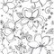 NextWall Linework Floral - Black