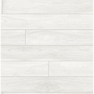 NextWall Teak Planks - Off-White
