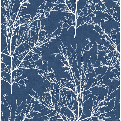 NextWall Tree Branches - Coastal Blue