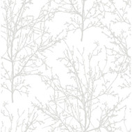 NextWall Tree Branches - Pearl Gray