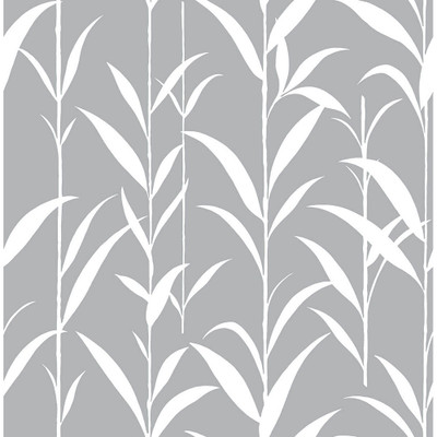 NextWall Bamboo Leaves - Gray