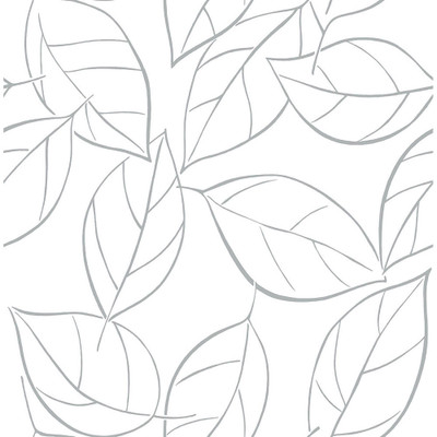 NextWall Tossed Leaves - Daydream Gray