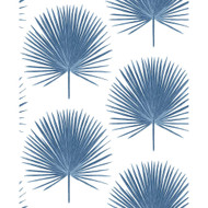NextWall Palmetto Palm - Coastal Blue