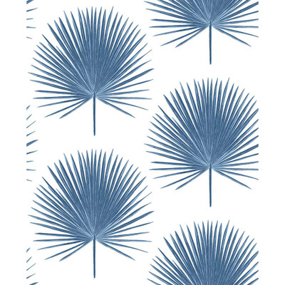 NextWall Palmetto Palm - Coastal Blue
