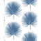 NextWall Palmetto Palm - Coastal Blue