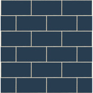 NextWall Retro Subway Tile - Navy Blue