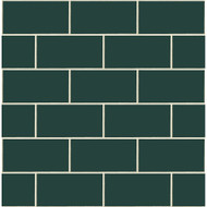NextWall Retro Subway Tile - Evergeen