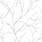 NextWall Delicate Branches - Metallic Silver