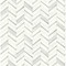 NextWall Chevron Marble Tile - Metallic Silver & Pearl Gray