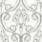 NextWall Sketched Damask - Ebony