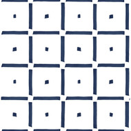 NextWall Check and Spot - Navy Blue