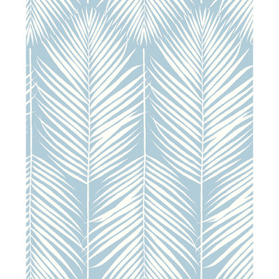 NextWall Palm Silhouette - Hampton Blue