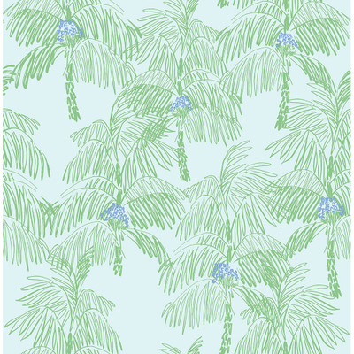 NextWall Palm Beach - Baby Blue & Seafoam