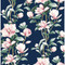NextWall Magnolia Trail - Navy & Blush