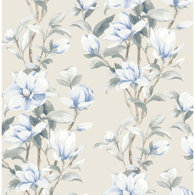NextWall Magnolia Trail - Linen & French Blue