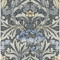 NextWall Acanthus Floral - Charcoal & Carolina Blue