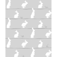 NextWall Bunny Trail - Daydream Grey