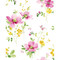 NextWall Watercolor Windflower - Cerise Pink & Marigold