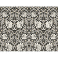 NextWall Pimpernel Floral - Charcoal & Pearl Grey