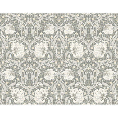 NextWall Pimpernel Floral - Alloy Grey & Alabaster