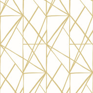 NextWall Quartz Geo - Metallic Gold