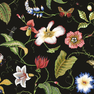 NextWall Summer Garden Floral - Jet Black