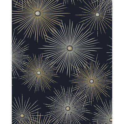 NextWall Starburst Geo - Midnight & Gold