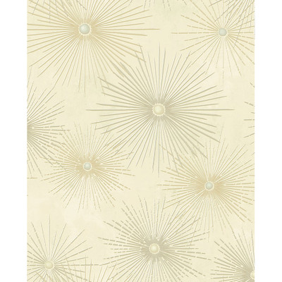NextWall Starburst Geo - Ivory & Metallic Gold