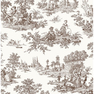 NextWall Chateau Toile - Sable Brown