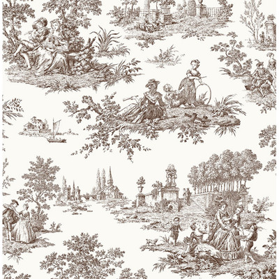 NextWall Chateau Toile - Sable Brown